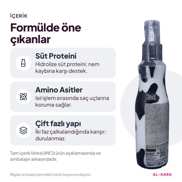 Morfose Milk Therapy Çift Fazlı Fön Sütü 220 ml – içerik ve formül
