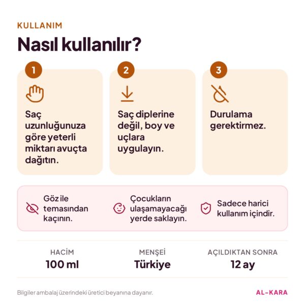 Morfose Milk Therapy Keratinli Saç Serumu 100 ml – kullanım ve uyarılar bilgi görseli