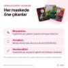 Bee Beauty Kağıt Maske 3’lü Set 75 ml – öne çıkan içerikler bilgi görseli