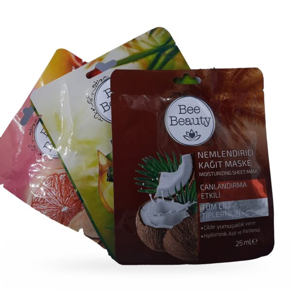 Bee Beauty Kağıt Maske 3’lü Set 75 ml — set görünümü