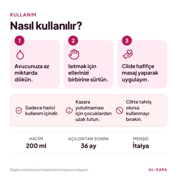Johnson's Baby Bebek Yağı 200 ml – kullanım talimatı ve uyarılar