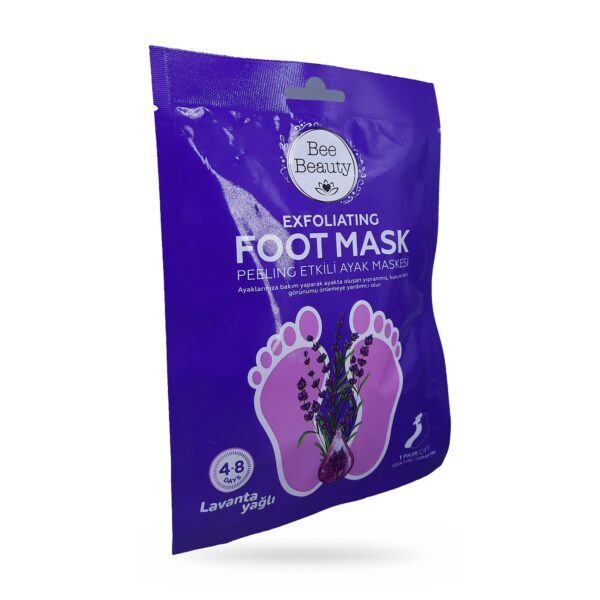 Bee Beauty Exfoliating Lavanta Yağlı Peeling Etkili Ayak Maskesi 1 Çift — yan açıdan görünüm