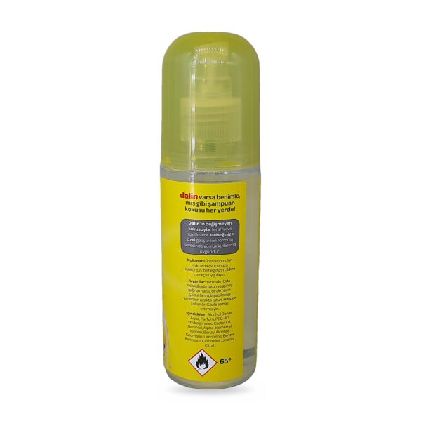 Dalin Bıcı Bıcı Bebek Kolonyası 150 ml – arka etiket, kullanım ve içerik