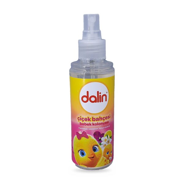 Dalin Çiçek Bahçesi Bebek Kolonyası 150 ml – kapak açık, sprey başlık