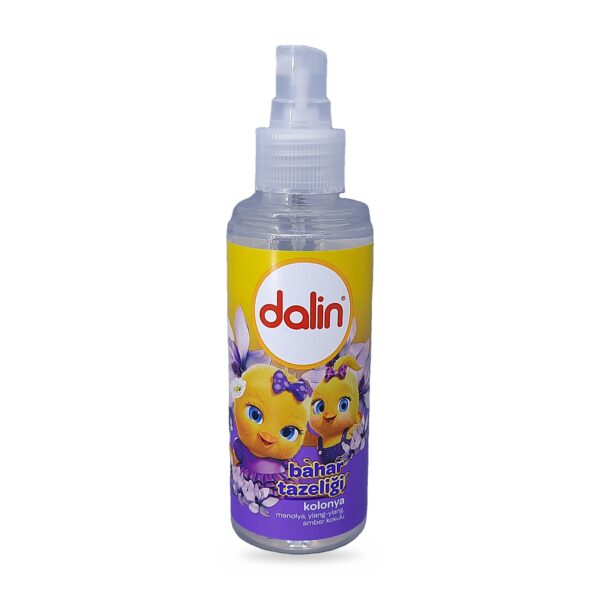 Dalin Bahar Tazeliği Kolonya 150 ml – kapak açık, sprey başlık